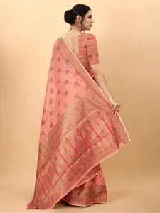 Mitera Ethnic Motifs Zari Silk Cotton Banarasi Saree