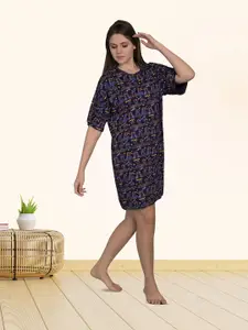 MAYSIXTY Printed T-shirt Nightdress