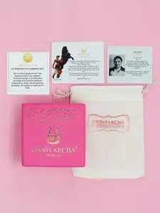 Unniyarcha Gold-Plated 92.5 Silver Stone Studded Wraparound Bracelet