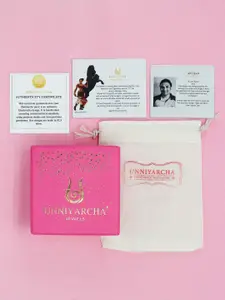 Unniyarcha Gold-Plated 92.5 Silver Stone Studded Wraparound Bracelet