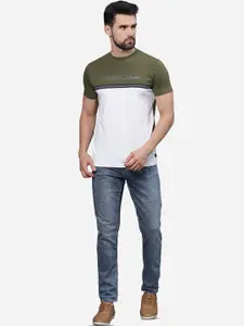 t-base Men Tribal Colourblocked Pockets T-shirt