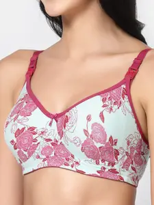 Inner Sense Pack of 2 Printed Full Coverage Anti Odour Maternity Bras with Anti Microbial