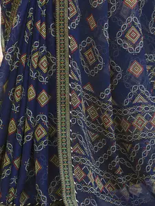 Mitera Bandhani Pure Chiffon Bandhani Saree