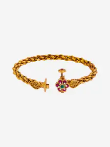 Kushal's Fashion Jewellery Gold-Plated Bangle-Style Bracelet