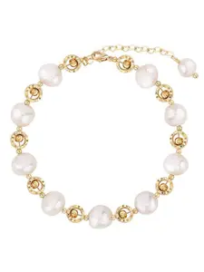 Peora Women Gold-Plated Link Bracelet