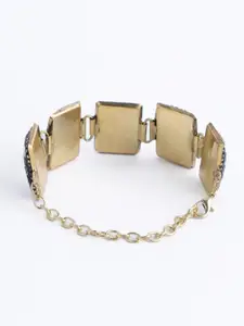 PANASH Carnelian Gold Plated Wraparound Bracelet