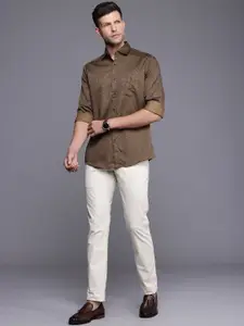 Louis Philippe Sport Slim Fit Printed Pure Cotton Casual Shirt