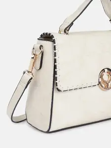 Allen Solly Textured Structured Satchel