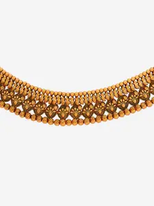 Kushal's Fashion Jewellery Gold-Plated Antique Necklace
