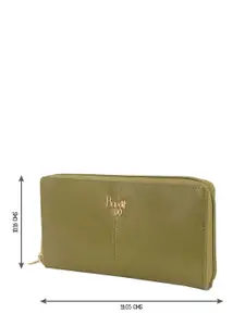 Baggit Women Geometric Textured Zip Around Wallet