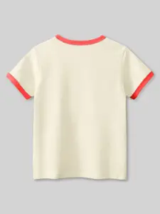 INCLUD Girls Graphic Printed Round Neck Short Sleeves T-shirt