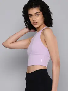 Domyos By Decathlon Full Coverage Lightly Padded Sports Bra 8842067-Mauve