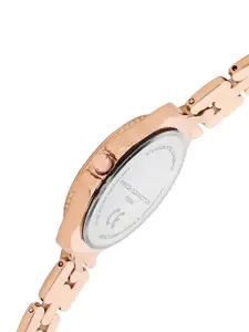 French Connection Women Embellished Dial & Bracelet Style Straps Analogue Watch FCN03A