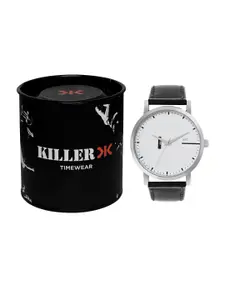 Killer Men Dial & Leather Bracelet Style Straps Analogue Watch KLMO61A