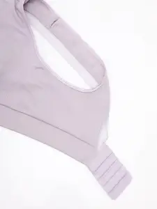 Enamor Padded Non-Wired Medium Support Ultra Flexible and Lace Detailing Plunge Bra