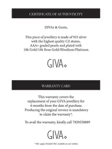 GIVA Men 925 Sterling Silver Finger Band Ring