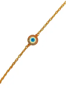 FEMMIBELLA Set of 2 Gold Plated Charm Bracelet