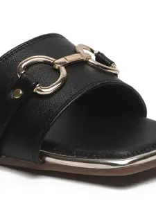 Bruno Manetti No Back Strap Open Toe Flats