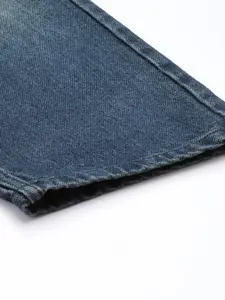 WROGN Men Pure Cotton Loose Fit Heavy Fade Jeans