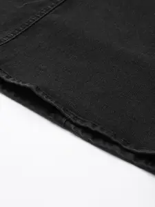 Chemistry Knee Length A-Line Denim Skirt