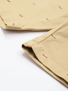 Louis Philippe Sport Men Typography Printed Chino Shorts