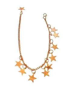 FEMMIBELLA Pack Of 3 Gold-Plated Charm Bracelet