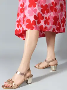 TRASE Open Toe Block Heels