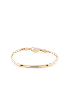 AMI Rose Gold-Plated Cubic Zirconia Kada Bracelet