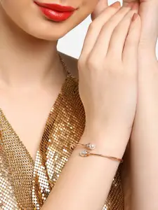 AMI Set Of 2 Rose Gold-Plated Bracelets