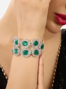 AMI Set Of 2 Silver-Plated Wraparound Bracelets