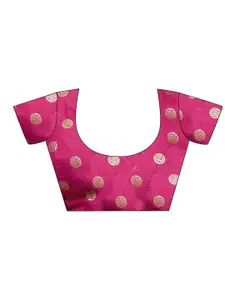 Mitera Teal Blue Checked Zari Narayan Peth Saree