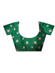 Mitera Checked Zari Art Silk Ikat Saree