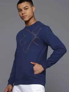 HRX by Hrithik Roshan Brand Logo Printed Sweatshirt