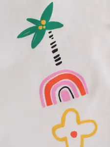 Nite Flite Girls Graphic Printed Pure Cotton Night suit