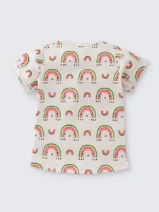 Nite Flite Girls Conversational Printed Pure Cotton Night suit