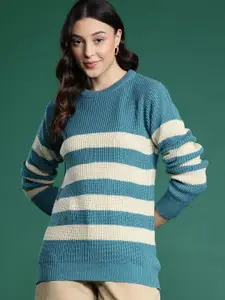 DressBerry Knitted Striped Pullover