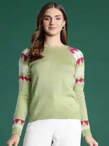 DressBerry Geometric Design Pullover