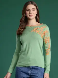 DressBerry Embroidered Pullover