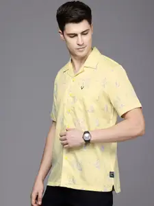 Allen Solly Custom Fit Opaque Printed Casual Shirt