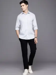 Allen Solly Pure Cotton Floral Self Design Sport Fit  Opaque Casual Shirt