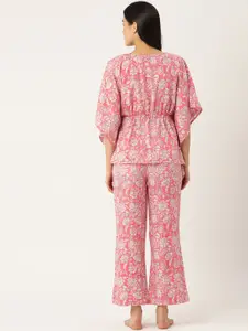 ETC Floral Print Kaftan Night Suit