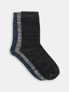 BYFORD by Pantaloons Men Pack Of 3 Patterned Calf-Length Socks