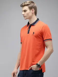 U.S. Polo Assn. Polo Collar Pure Cotton Slim Fit T-shirt