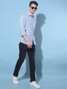 Crimsoune Club Classic Slim Fit Tartan Checks Casual Shirt