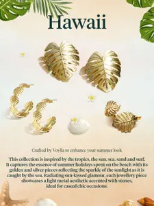 Voylla Gold-Plated Tropical Wraparound Bracelet