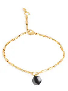 MINUTIAE Gold-Plated Crystals Link Bracelet