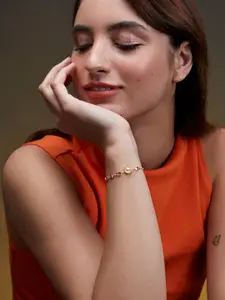 MINUTIAE Rose Gold-Plated Link Bracelet