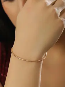 Zavya 925 Sterling Silver Rose Gold-Plated Wraparound Bracelet