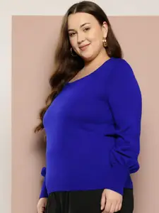 Sztori Plus Size Cuffed Sleeve Pullover