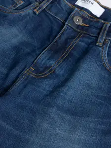 Snitch Men Relaxed Fit Clean Look Stretchable Jeans